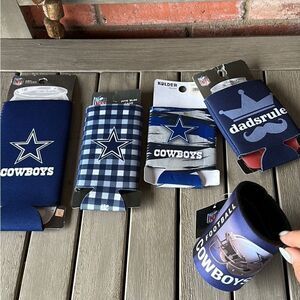 DALLAS Cowboys 5 Piece Koozie Variety Pack Bundle inventory styles may change